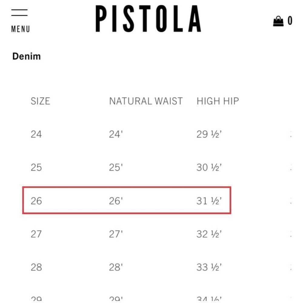 Pistola Cassie Super High Waist Straight Leg Jeans By My Side Light Wash Sz 26 - Picture 15 of 15